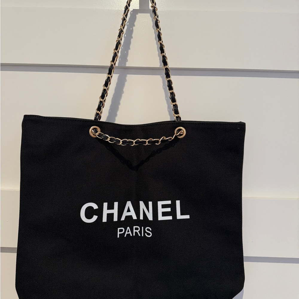 Beauty Item Black Tote Bag